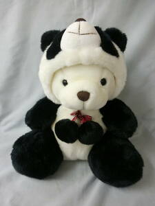 [ price cut ] white bear Panda soft toy animal headdress seat height approximately 32cm