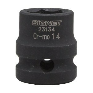 SIGNET シグネット 1/2DR インパクト用ショートソケット 14mm 23134 全長28mm