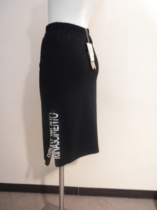  cheap! new goods . Italy [RINASCIMENTO]*li not equipped men to* side Logo &JIP design . popular! black cotton sweat skirt!M size 