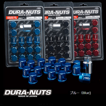 RAYS 国産 ロックナット ホイールナット P1.25 16個 ショートナット デュラナット ブルー 青 DURA-NUTS ジュラルミンナット MID_画像1