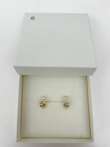 (大量出品）Samantha Tiara サマンサティアラ フラワー パール イヤーカフ イエローゴールド 花 SILVA サマンサ シルヴァ