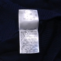 AMERICAN RAG CIE アメリカンラグシー コットン ニット カットソー デザインニット 紺 F / S 〜 M 美品_画像9