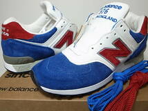 【送料無料 即決】NEW BALANCE UK製 M576RBW 26cm US8新品 30周年記念トリコロールパック限定オールレザー青赤白 スエード30th Anniversary_画像1