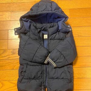 GAP 95cm 中綿ジャケット 紺色 95cm & next 裏ボアベスト 紺色 92cm 2点セット