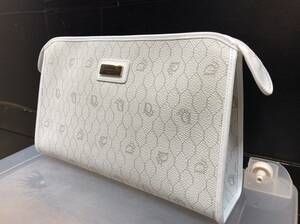 Christian Dior クラッチバッグ PVC ホワイト ヴィンテージディオール JS-329224