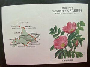 即決　切手なし　北海道のふるさと切手　北海道の花　ハマナス　切手の解説書　パンフレットのみ