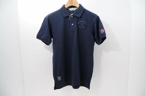 coco* Munsingwear wear * polo-shirt with short sleeves * simple * navy blue * navy *M*USED* cat pohs shipping possible *68512