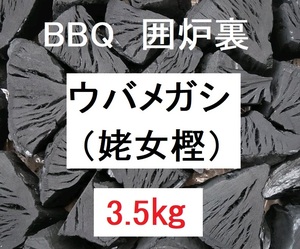  profit!{ including postage }( charcoal 191)[uba mechanism si]kasi charcoal [3.5kg] fire keep good BBQ fuel barbecue three-ply prefecture production crack . woman .uba mega si fire pot .. reverse side 