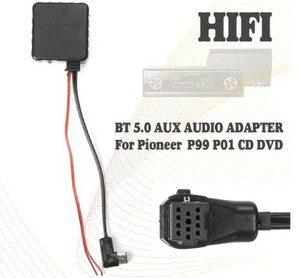 a654 Bluetooth Ver5.0 aux受信機オーディオレシーバーアダプタ Hi-Fi対応 パイオニアIPバス 11Pin pioneer