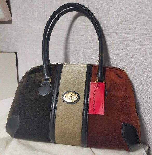 新品未使用 Roberta di camerino ハンドバッグ ショルダーバッグ 牛革 レザー マルチカラー 秋物 冬物 日本製