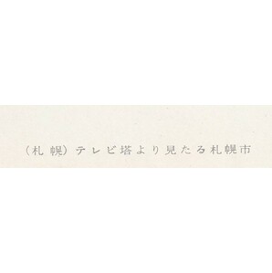 ☆◎札幌◎大通り公園1【テレビ塔 から見た札幌市街】 ◇絵葉書◇北海道◇ 街並◇の画像5