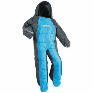  super-discount ... person type sleeping bag 140 Junior put on type sleeping bag approximately 58×140cm storage back attaching blue × gray new goods 1