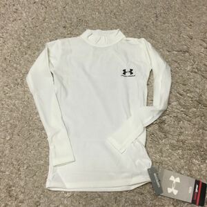 超お値打ち出品 小さめサイズ UNDERARMOUR Lady'sモックネックコンプレッションアンダー ホワイト　新品タグ付き未使用品