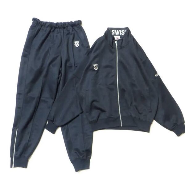 【アパレル】☆美品☆ K-SWISS ケースイス ジャージ メンズ 上下セット セットアップ L スポーツウェア ルームウェア トラックジャケット