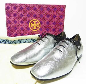 [ apparel ]* unused box attaching * Tory Burch TORY BURCH men's dress shoes silver high class party stylish brand 