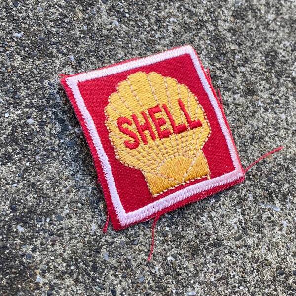激レア ビンテージ SHELL シェル 石油 ワッペン ハーレー ナックル アメ車 hot rod バラクーダ カマロ マスタング エルカミーノ フォード