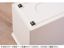 東谷 スタッキングペール45L ホワイト W28×D45×H67 LFS-761WH ゴミ箱 45L ダストボックス フラップロック メーカー直送 送料無料_画像3