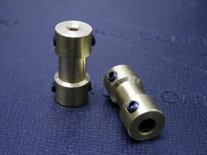 3X6/ 3MM-6MM/ brass / rod joint / connection for / Capri navy blue / hex socket set screw / strut coupler joint 