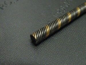 RCボート用　ワイヤードライブシャフト　510B68 船シャフト　D=φ6.35mm S=5X5mm 全長L=410mm　ワイヤーシャフト