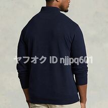 新品★ポロ ラルフローレン プルオーバー ハーフジップ ジャージ 紺色 NAVY 大きいキングサイズ BIG & TALL 4XB メンズ POLO RALPH LAUREN_画像4