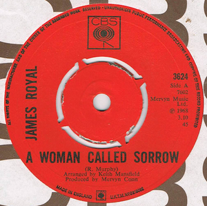 ●JAMES ROYAL / A WOMAN CALLED SORROW [UK 45 ORIGINAL 7inch シングル MOD SOUL 試聴]