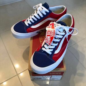 VANS style 36 26 BMX checkerboard スニーカー オールドスクール old skool バンズ 赤紺