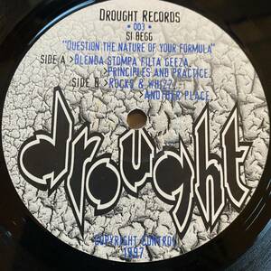 12'' / Si Begg - Question The Nature Of Your Formula / Drought Records 003 / '97 / UK / Techno, Electro