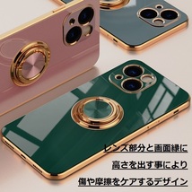 《 送料無料 》 iphone13pro ケース ホワイト TPU スマホケース スマホリング スマホスタンド 撥水 耐衝撃 韓国 ファッション 【PN9137P】_画像5