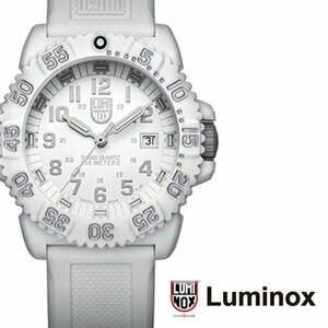 【1円】新品正規品ルミノックスLUMINOXカラーマーク【ホワイトアウト】ミリタリーアメリカ海軍ネイビーシールズダイバー20気圧防水腕時計