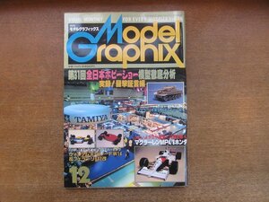 2212AO●月刊モデル グラフィックス 86/1991.12●第31回全日本ホビ-ショ-徹底分析/ウィリアムズ・ルノ-FW14＆フェラーリ642改/ティ-ガ-Ⅰ