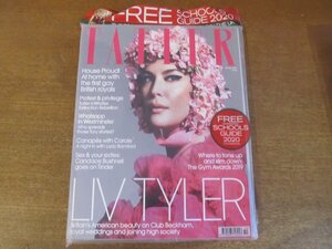 2212MK●イギリス洋雑誌「TATLER」VOL.314 NO.10/2019.10●リヴ・タイラー/キャンディス・ブシュネル/ガブリエラ・ピーコック●別冊付録付