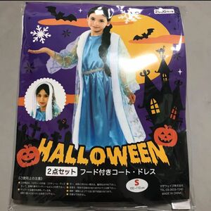 S 100〜110cm マザウェイズ ワンピース エルサ風 ハロウィン 女の子 キッズ コスプレ なりきり パーティ プリンセス