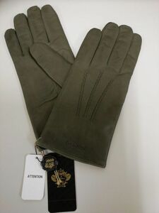 Orobianco Orobianco . leather gloves glove M size Italy made * khaki OR-M1500-2M sheepskin 