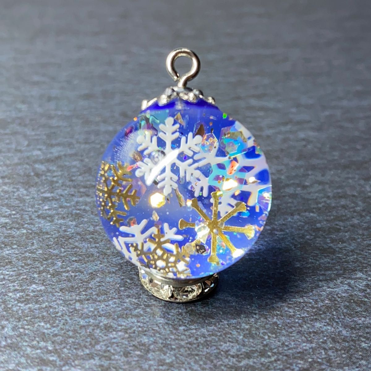 立体しずく型レジンネックレス(雪の結晶)まとめて購入可!! | 立体