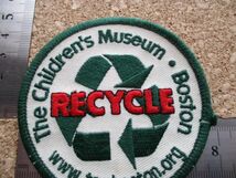 90s ボストン・チルドレンズ・ミュージアム The Children's Museum BOSTONワッペンRECYCLE/子供博物館ビンテージVoyager旅行リサイクル D5_画像9