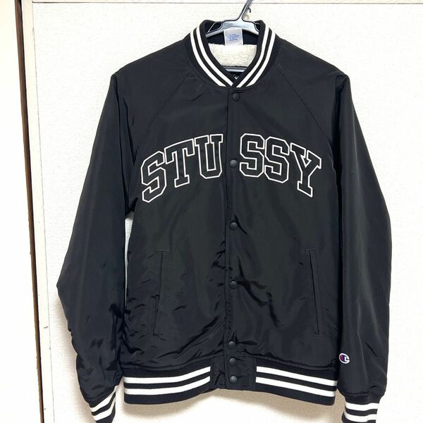 STUSSY／Champion Baseball Jacket