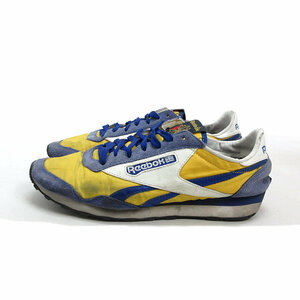 a■【29cm】リーボック/Reebok AZTEC II GX2458 ナイロン ランニングシューズ■青黄/MENS/18【中古】