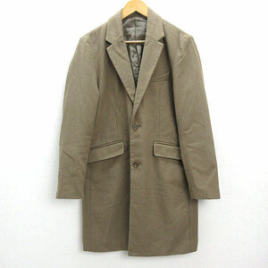 WW* Urban Research /URBAN RESEARCH SENSE OF PLACE Chesterfield coat [M] beige MENS/46[ used ]#
