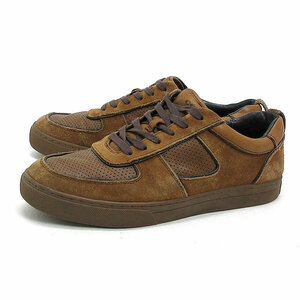WW#[43] Coach /COACH original leather punching leather shoes / sneakers # tea MENS/29[ used ]#