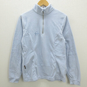 ☆☆ Rahma/Lafuma Half -Zip Fleece Jacket Jkt [M] светло -голубые дамы/37 [Используется] ■