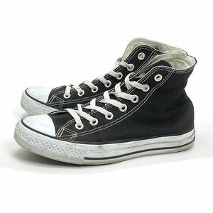 WW■【24.5cm】コンバース/CONVERSEオールスターハイALLSYAR HIキャンバススニーカー■黒LADIES/260【中古】■