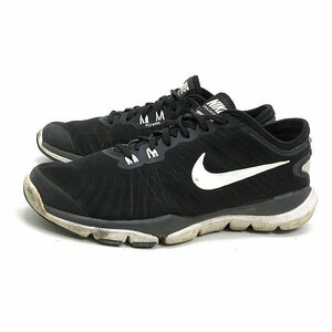 Z■【23.5cm】ナイキ/NIKEフレックス シュプリームWMNS FLEX SUPREME TR4ランニングシューズ■黒LADIES/62【中古】■