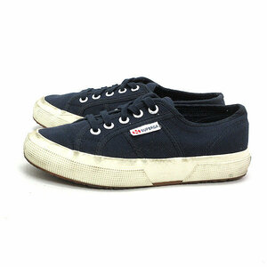 X★【US6】スペルガ/Superga ローカット キャンバススニーカー/紺LADIES/87【中古】■