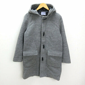 *ko-en/COEN DAILY CLOTHING toggle button duffle coat [L]/ grey /MENS/118[ used ]#