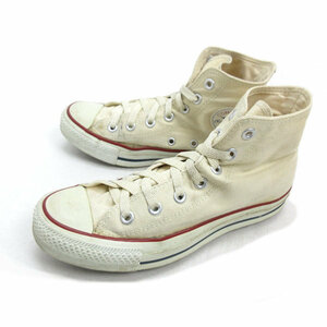 Z■【US5】コンバース/CONVERSE オールスターハイ ALL STAR キャンバススニーカー■クリームLADIES/35【中古】■