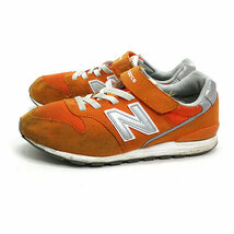 Z■【24cm】ニューバランス996/New Balance 996ベルクロ付スエードスニーカー■橙色LADIES/16【中古】■_画像1