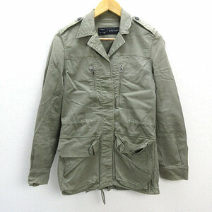 n■ザラ/ZARA BASIC M-65 ミリタリージャケットJKT【S】カーキ/LADIES/159【中古】■