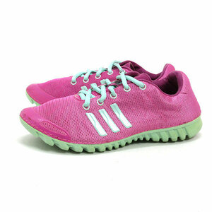 X★【25cm】アディダス/adidas 3 G50005 フルイドトレーナーW TEX スニーカー/ピンクLADIES/7【中古】■