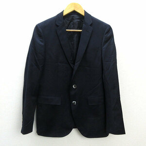 n■ナノユニバース/nano universe テーラードジャケット JKT【46】紺/MENS/54【中古】■