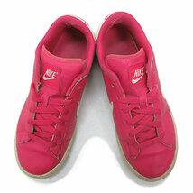 Z■【24cm】ナイキ/NIKEテニス クラシック TENNIS CLASSIC SLフェイクレザースニーカー■ピンクKIDS&白LADIES/41【中古】■_画像2